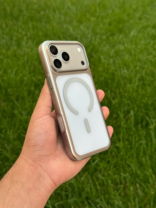 HOTME MagSafe iPhone 17 Pro Max g‘ilofi, shaffof, zarbaga chidamli, magnitli
