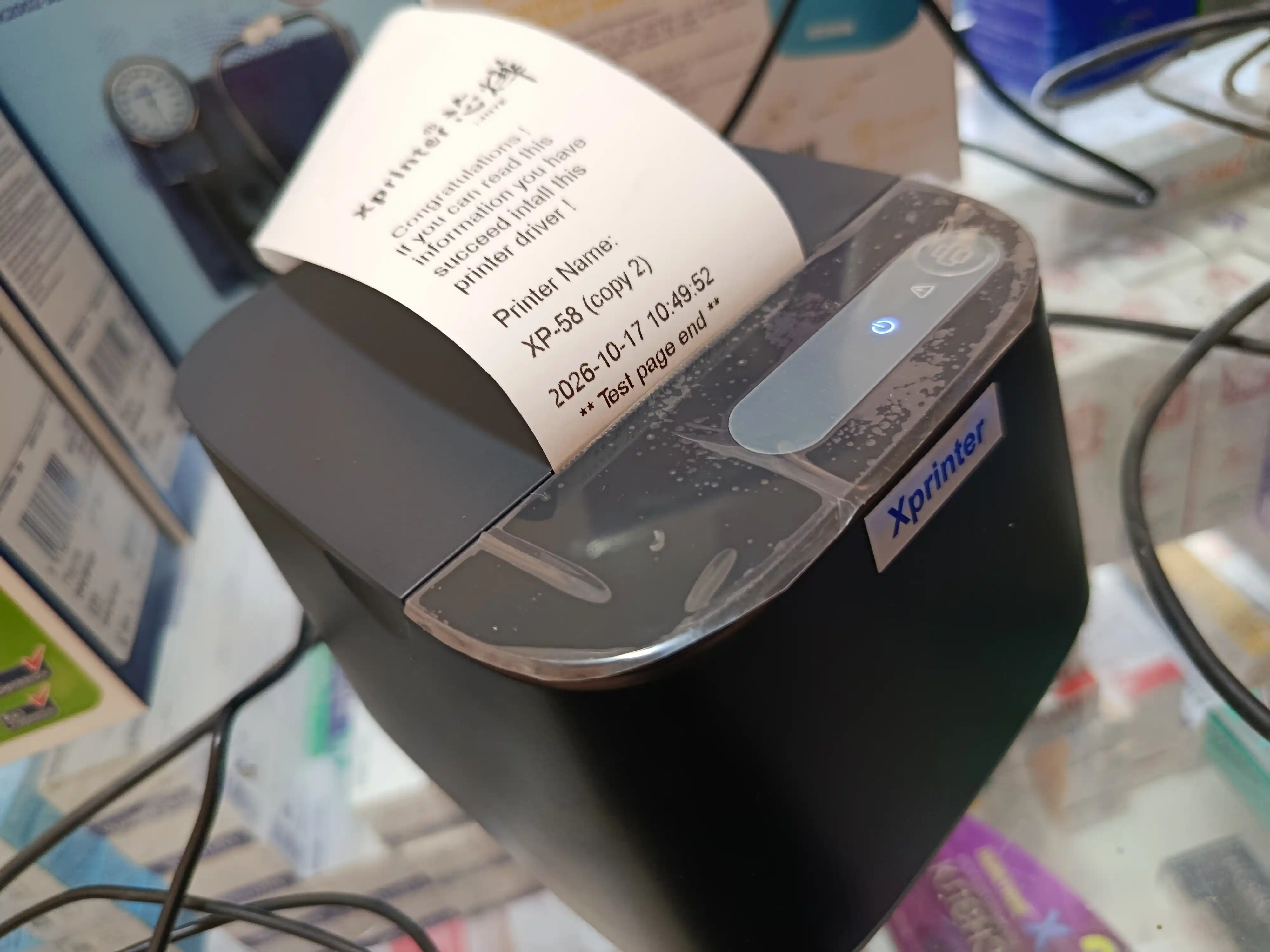 Чековый термопринтер Xprinter XP-58IIT -USB, 58 мм