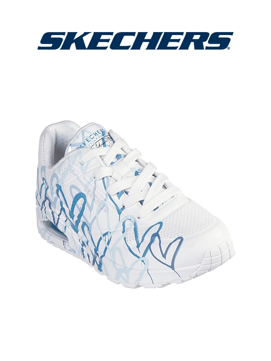 Ayollar krossovkasi Skechers Uno - Spread The Love, bog'ichli, kundalik