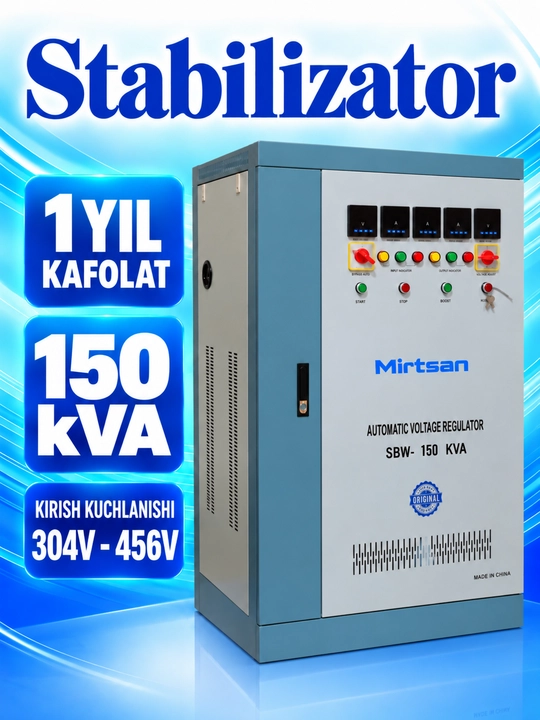 Трехфазный Стабилизатор Напряжения Mirtsan 150 кВА 304–456 В - 