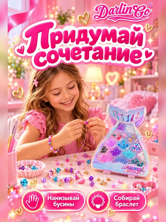 Mermaid Jewelry — набор для творчества, создание украшений для девочек 8+