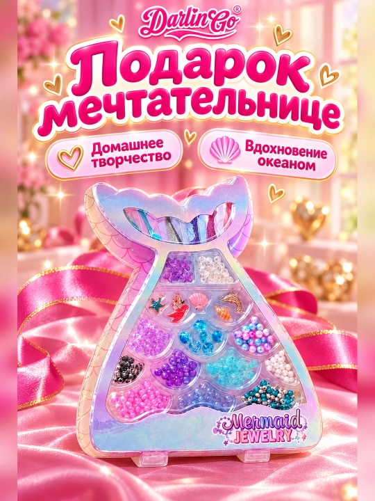 Mermaid Jewelry — набор для творчества, создание украшений для девочек 8+