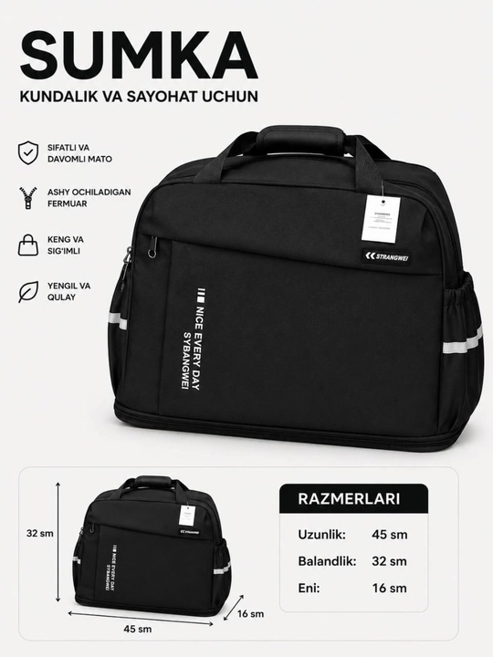 Sayohat uchun universal sumka - 
