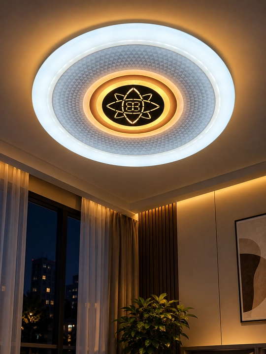 LED shift plafoni 45 sm, 3 xil yorug‘lik rejimi, dumaloq