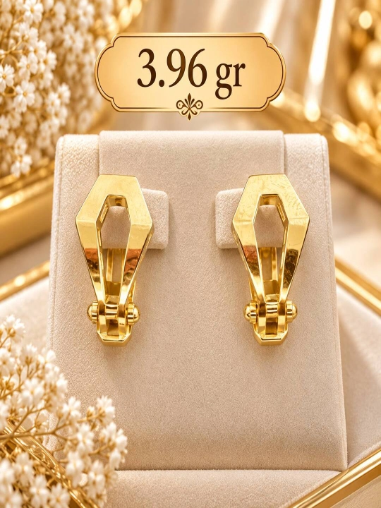 Золотые серьги 585 пробы - 