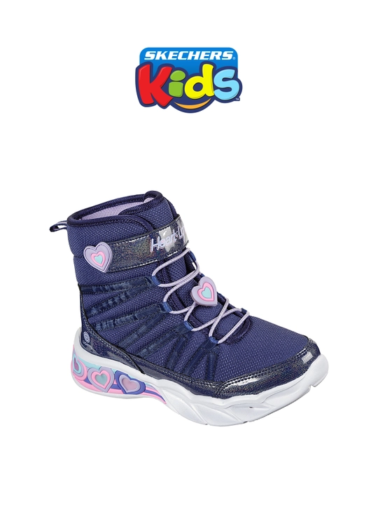 Ботинки для девочек Skechers S Lights: Sweetheart Lights на эластичных шнурках, светящиеся