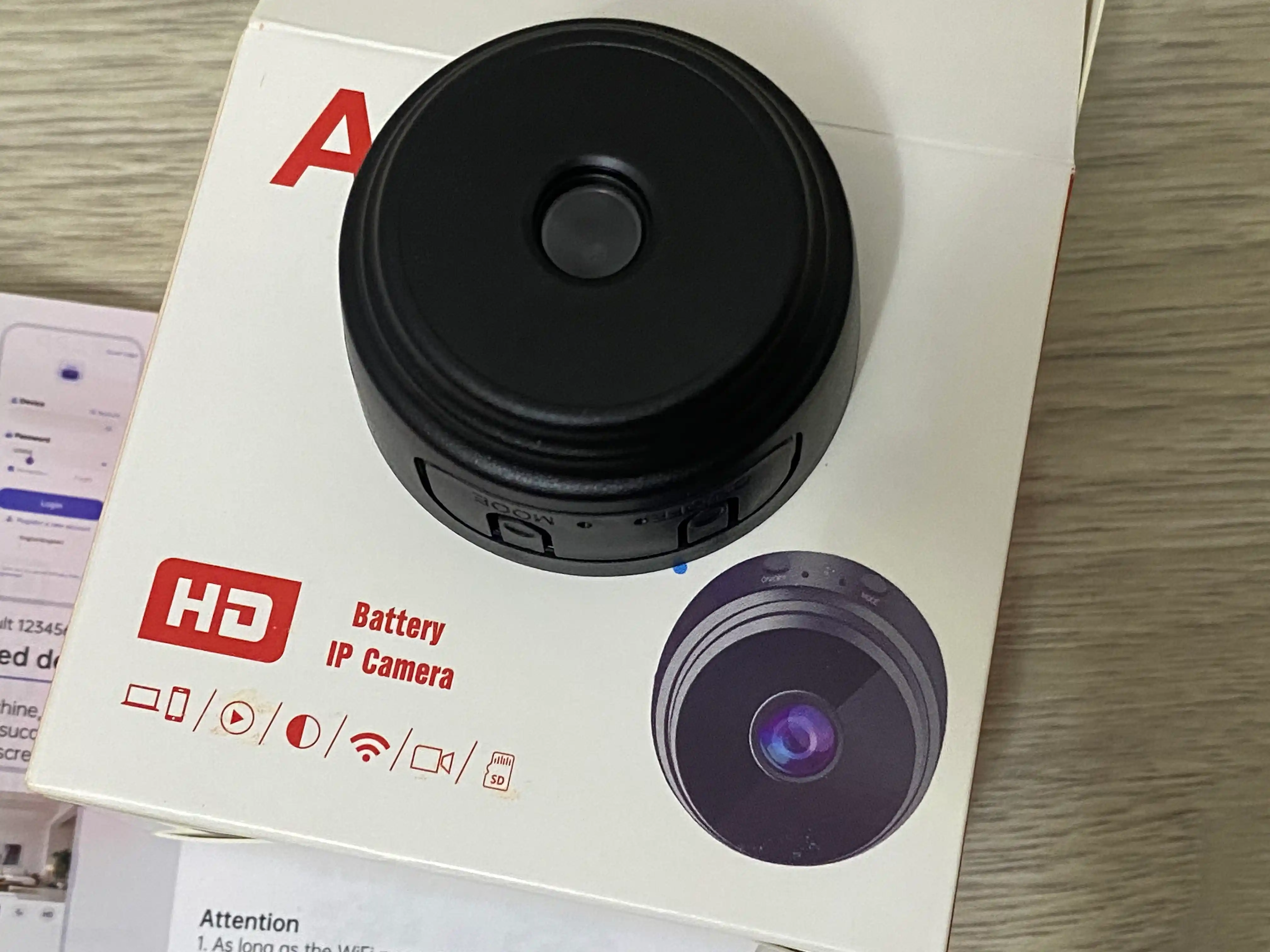 Мини Wi-Fi камера А9: беспроводная IP-камера с аккумулятором и подставкой