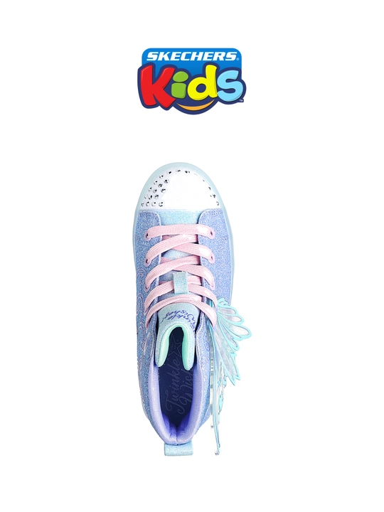 Кроссовки для девочек Skechers Twi-Lites 2.0 - Twinkle Wishes на шнуровке, светящиеся