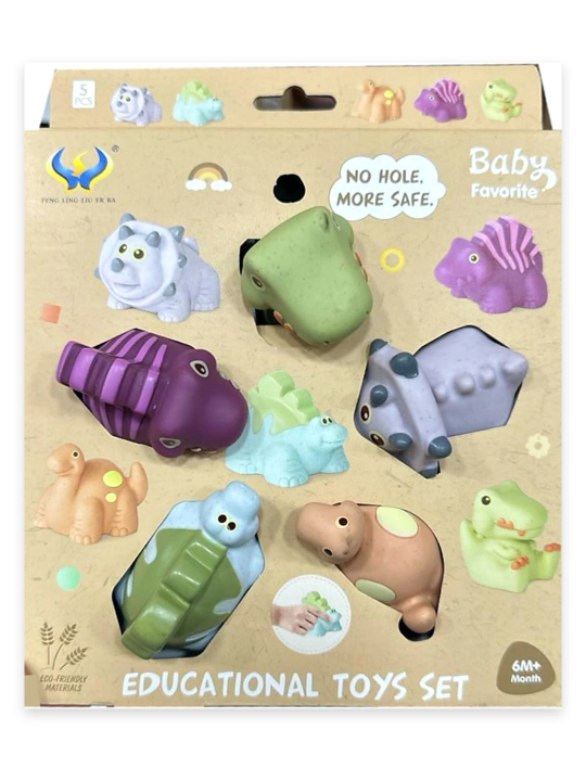 Игрушки для ванны «Морские животные» без отверстий, набор для купания - 