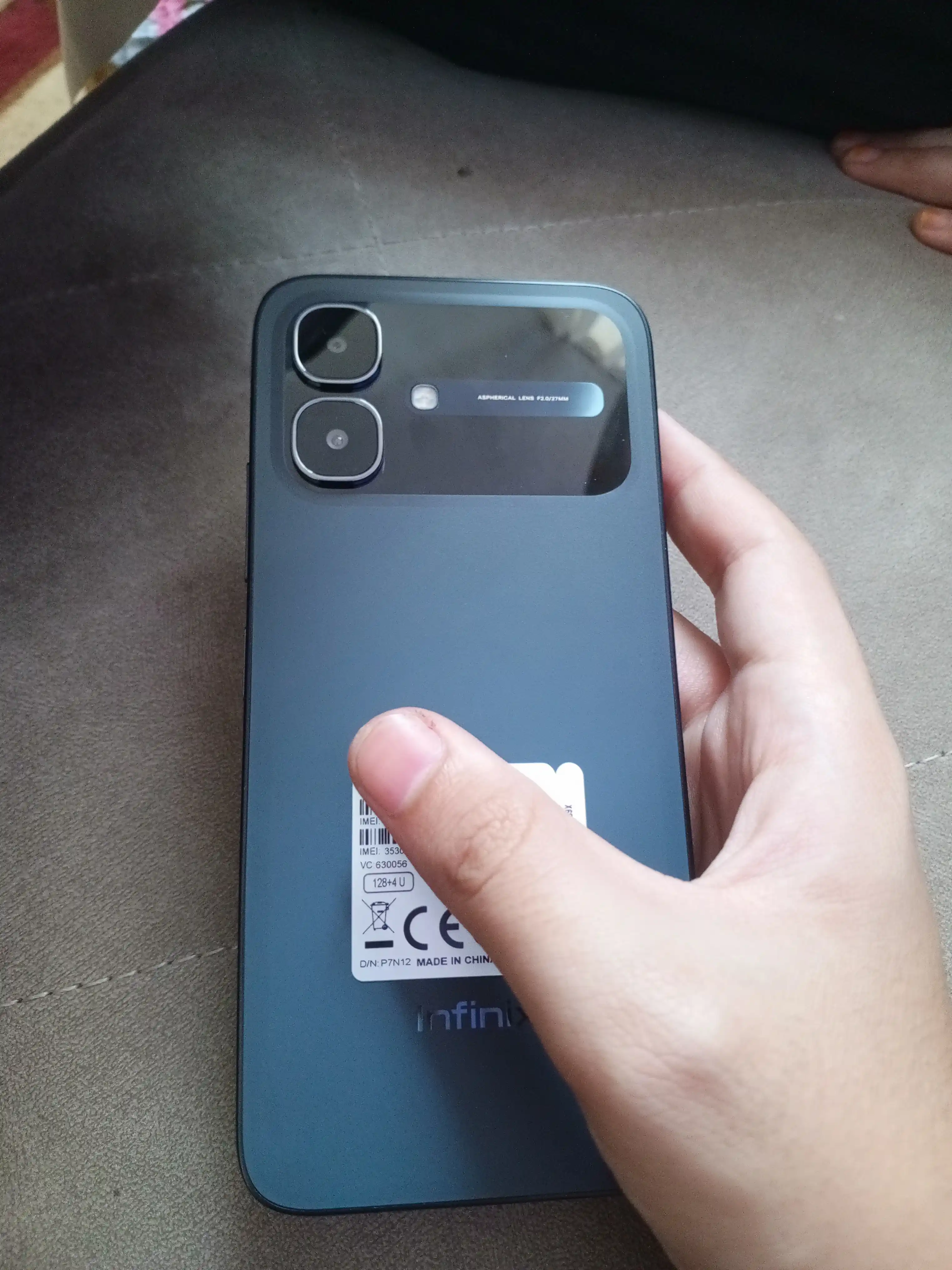 Смартфон Infinix SMART 20,4+4/128 ГБ,5200 мА·ч, 15W,1.5kAMOLED, основная 8 МП