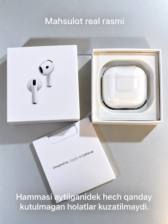 Беспроводные наушники Pods 4 сенсорным управлением для iPhone и Android