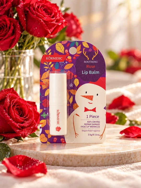 Бальзам для губ «Вишня, ваниль и роза», 3,5 г, три вкуса