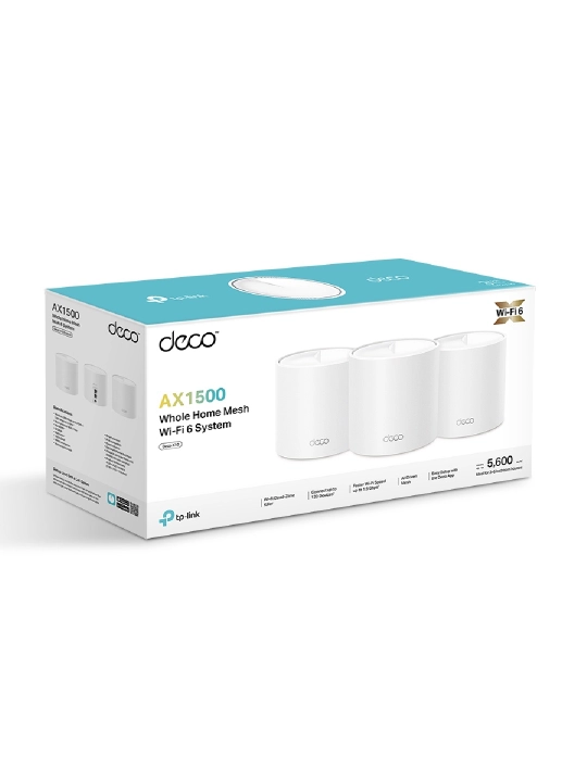 TP-Link Deco X10 Mesh Wi-Fi 6 AX1500, двухдиапазонная Mesh-система, 1/2/3 модуля