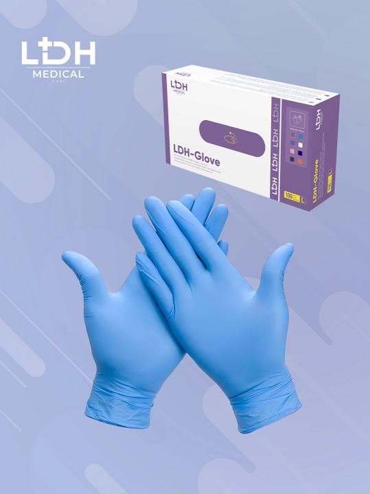Перчатки LDH-Glove, нитриловые, без пудры, для медицины и косметологии