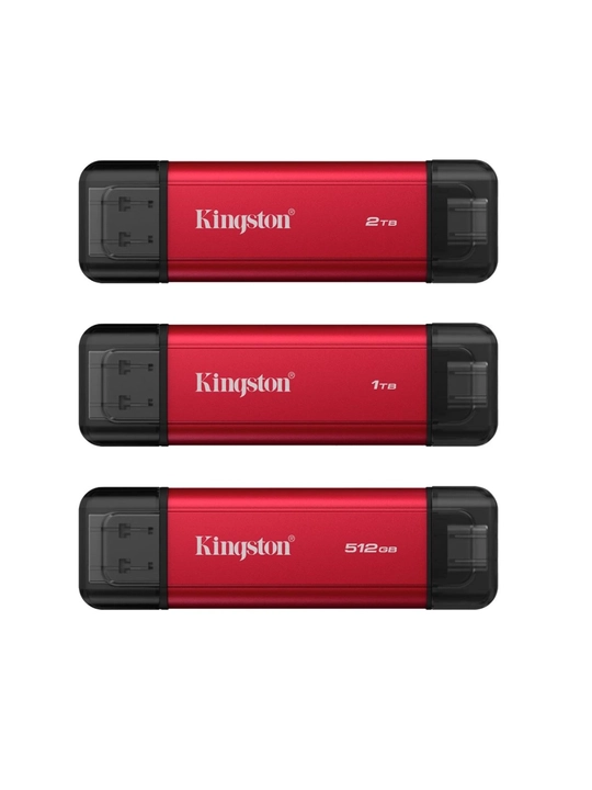 Kingston Ikki rozetkali tashqi SSD USB-A USB-C