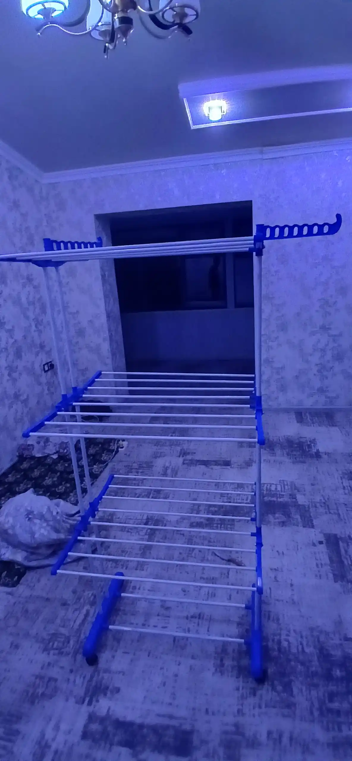 Polda turadigan g'ildirakli kir quritgich — 3 qavatli, yig'iladigan, 40 kg