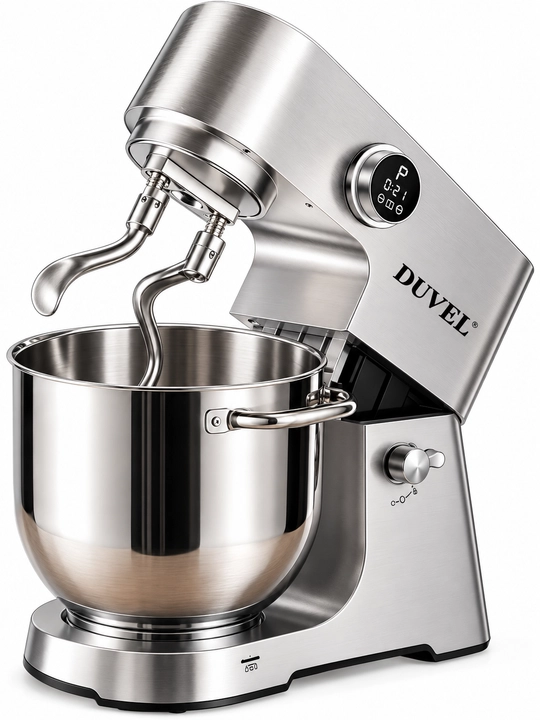 DUVEL DL-067 Stand Mikser 2500 W, 15 L, 12 Tezlikli, 3 Ta Nasadkali, Alyuminiy Korpusli