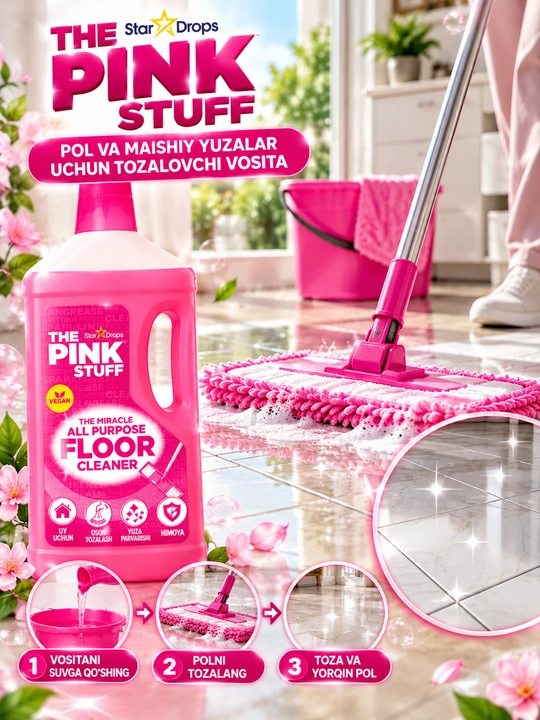 Pink, pol uchun oqartirgich, oqartiruvchi vosita, plitka uchun oqartirgich - 