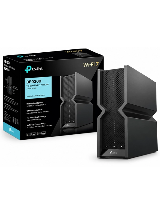 TP-Link Archer BE550 BE9300 — Wi-Fi 7 texnologiyasiga ega uch diapazonli router - 