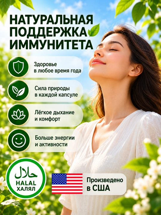 Green World Jinpure Capsule Тин Пу, растительные экстракты, 500 мг, 60 капсул, БАД