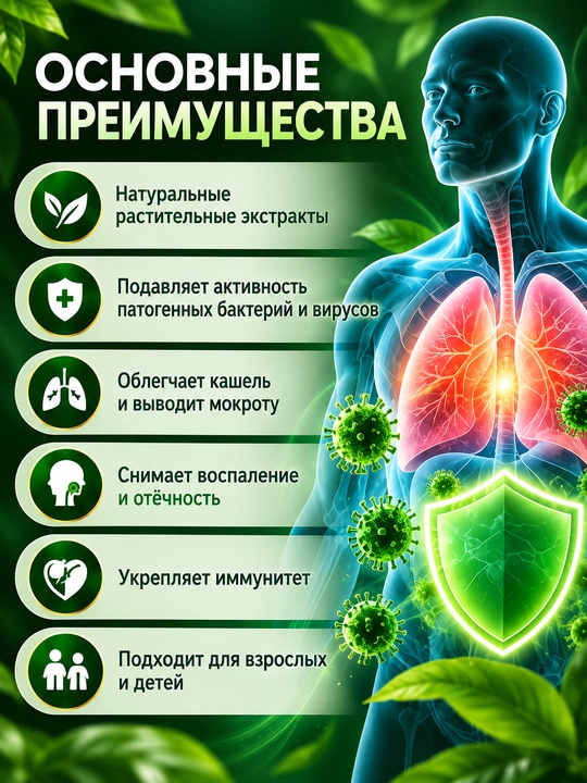 Green World Jinpure Capsule Тин Пу, растительные экстракты, 500 мг, 60 капсул, БАД