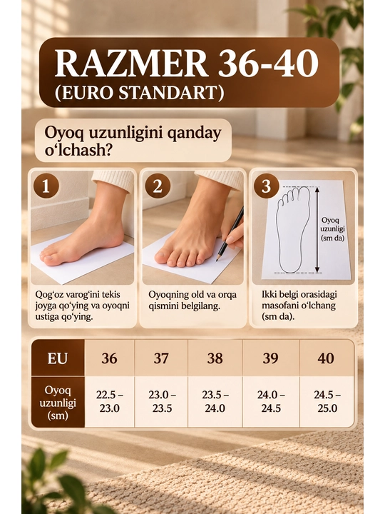 Ayollar poyabzali- har kunlik poyabzal, ayollar uchun uy shippagi, sabo, tapchka, 36-40