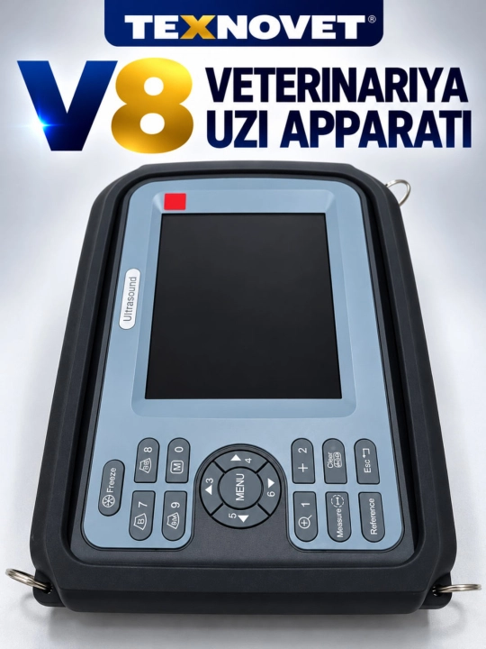 V8 veterinariya UZI apparati, tashqi datchik bilan