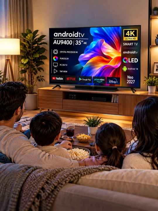 Smart TV, Android televizor, 4K televizor, QLED TV, 35 dyuym televizor