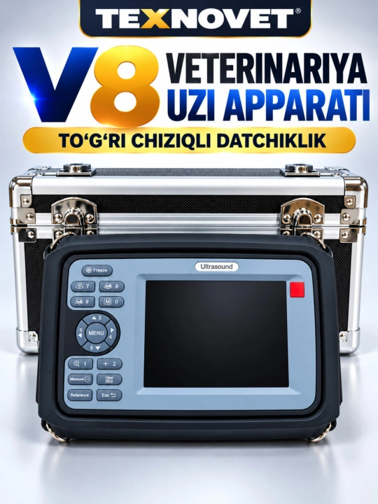 Ветеринарный УЗИ-аппарат V8 — с линейным датчиком