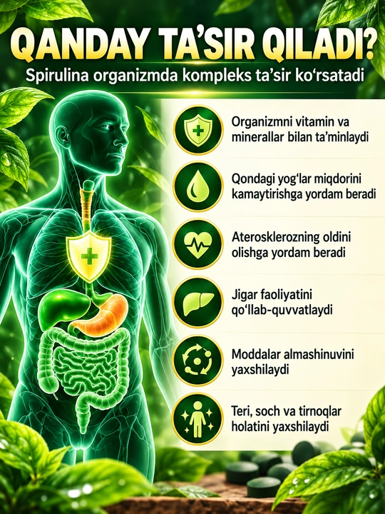 Green World Spirulina Tablet, 500 таблеток по 200 мг — спирулина, БАД