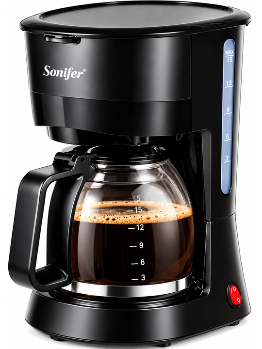 Sonifer SF-3596 Kofe Qaynatgich 1000 W, 1.8 L, Doimiy Filtrli