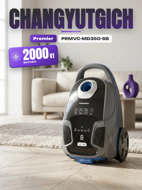 Пылесос Premier PRMVC-MD350-SB