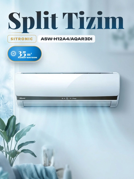 Кондиционер Sitronic ASW-H12A4/AQAR3DI Inverter