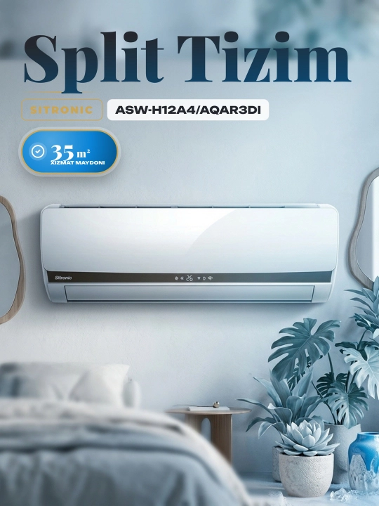 Kondisioner Sitronic ASW-H12A4/CHDC LT Inverter+TEN - 