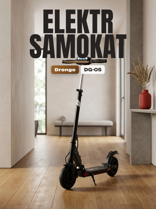 Elektr samokat Drongo DG-05, qora