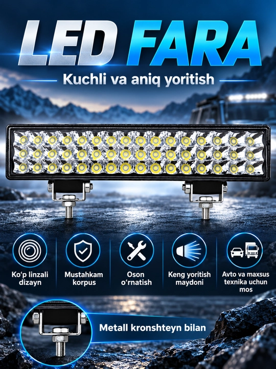 Фары для электроскутеров и скутеров, LED фары (12V-80V), водонепроницаемые