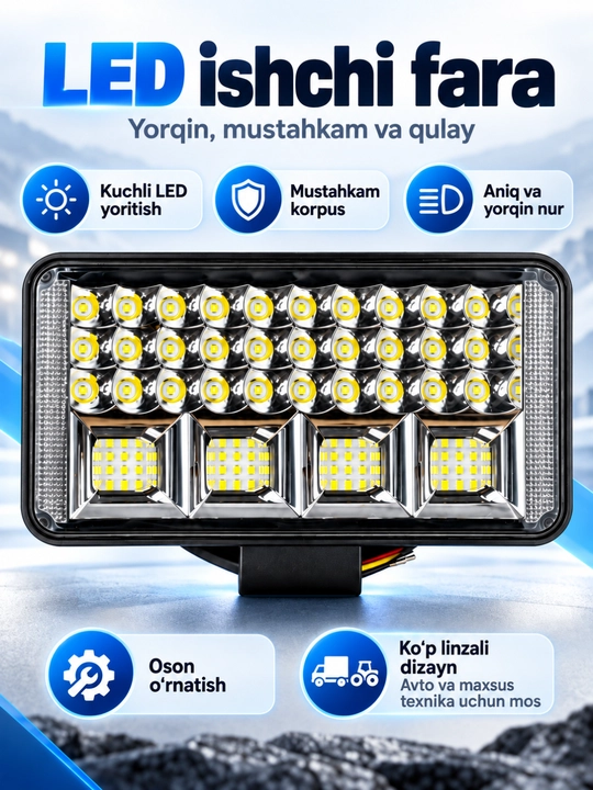 Фары для электроскутеров и скутеров, LED фары (12V-80V), водонепроницаемые
