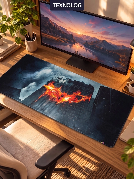 Большой игровой коврик для мыши и клавиатуры TEKNOLOG, 80x30 и 90x40 см