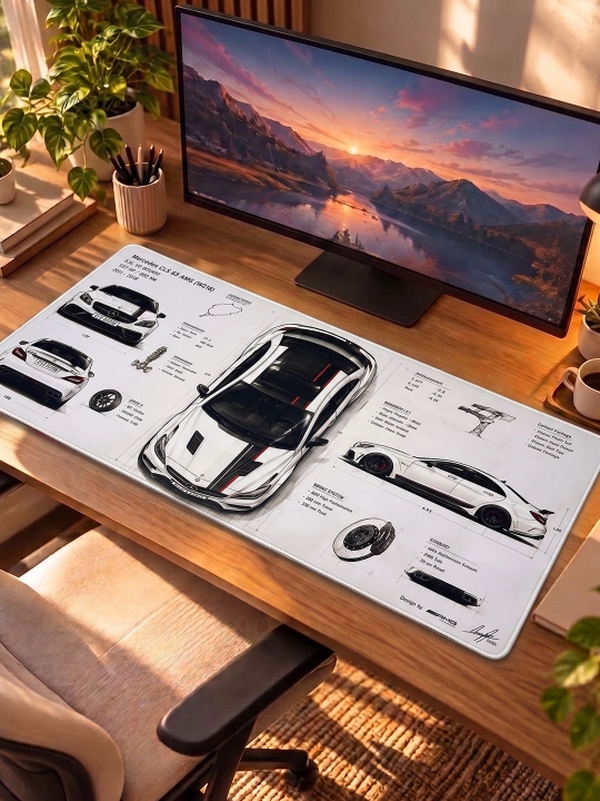 Большой игровой коврик для мыши и клавиатуры TEKNOLOG, 80x30 и 90x40 см