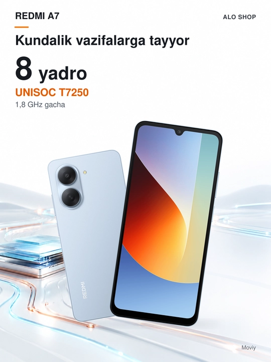 Смартфон Xiaomi Redmi A7, 3/64 ГБ, экран 6,88″ 120 Гц, 13 МП, 5200 мА·ч