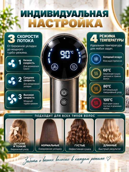 Профессиональный фен для волос