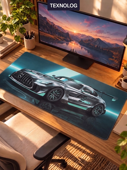 Большой игровой коврик для мыши и клавиатуры TEKNOLOG, 80x30 и 90x40 см