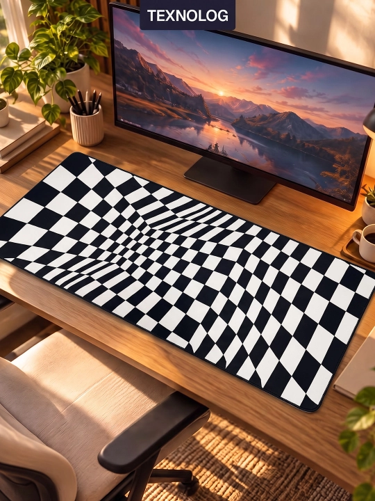 Большой игровой коврик для мыши и клавиатуры TEKNOLOG, 80x30 и 90x40 см