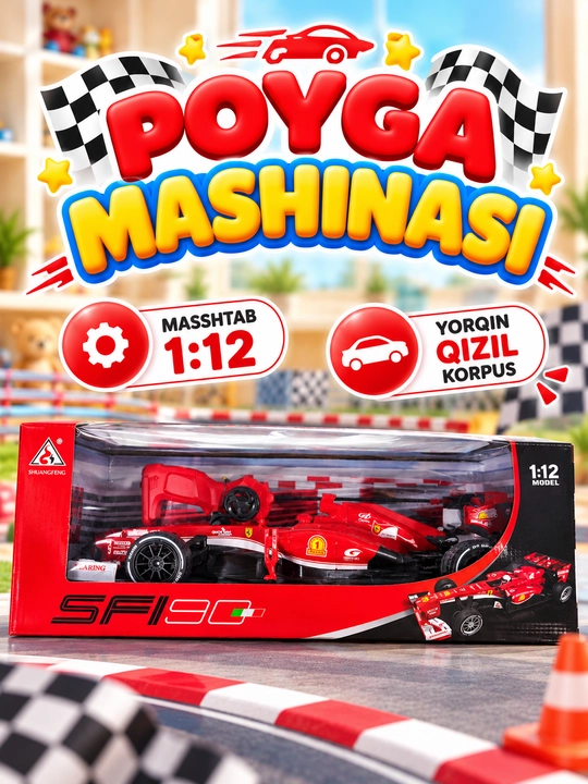 Radio boshqaruvli «Avtomodel» poyga avtomobili — poyga bolidi F1 formula