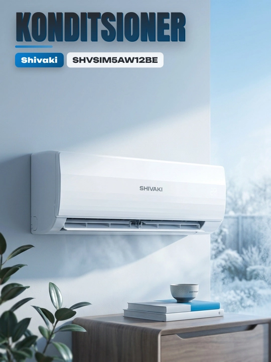 Shivaki SHVSIM5AW12BE Elegant Inverter konditsioneri