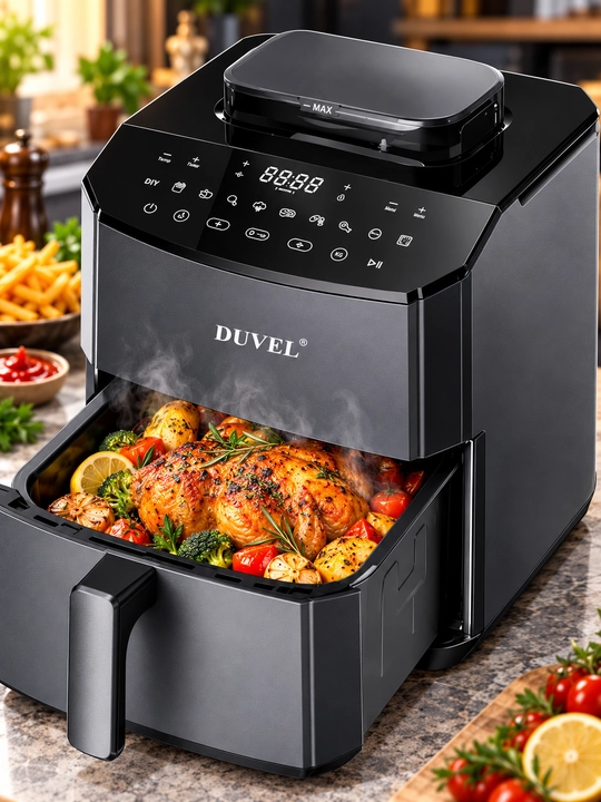 DUVEL DL-290 Aerofritöz 8 L, 1800 W, 11 Dastur, Sensorli Boshqaruv