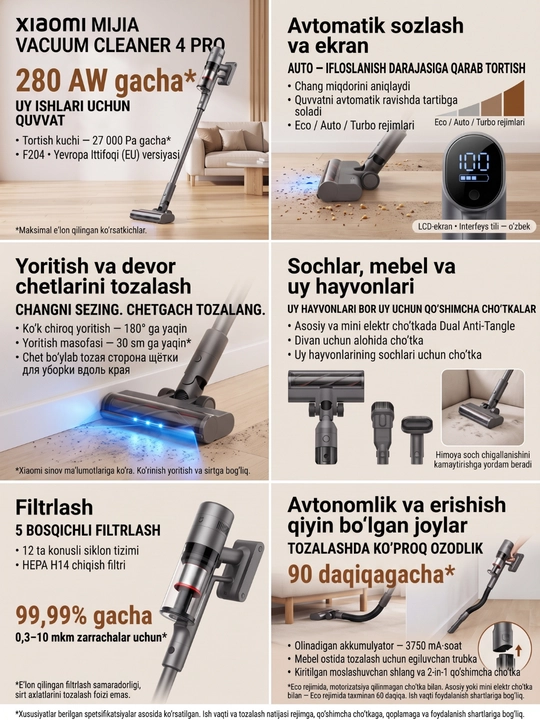 Вертикальный пылесос, Xiaomi P30, G20 lite, 4C, 4, 4 Pro, беспроводной, для дома
