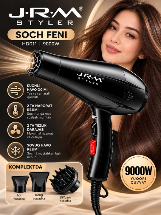 JRM fen, soch quritgich, elektr fen, 3 nasadkali fen - 