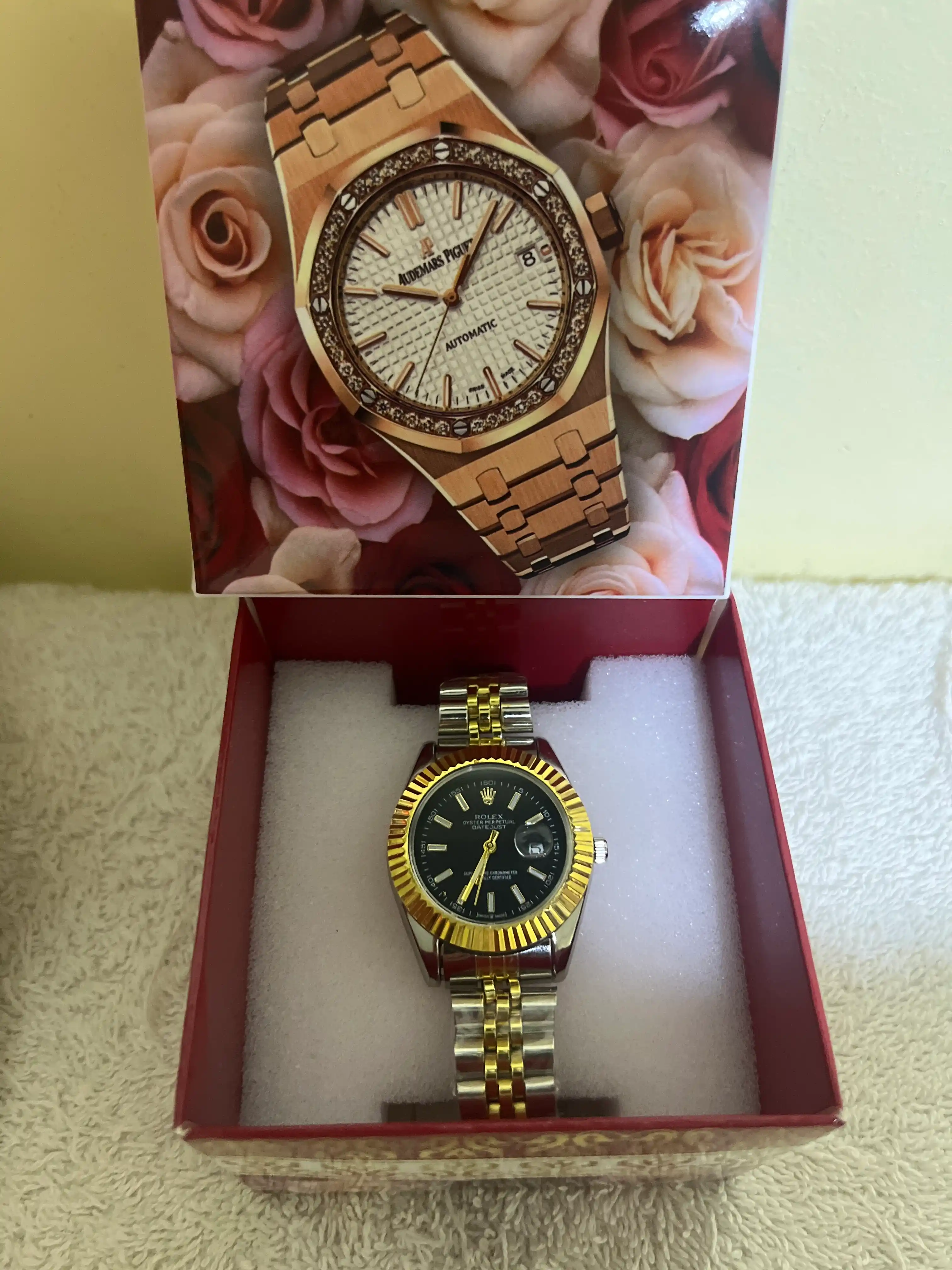 Ayollar qo'l soati Rolex, har qanday uslub uchun, soat - quti - sumka - hujjat va vip kart