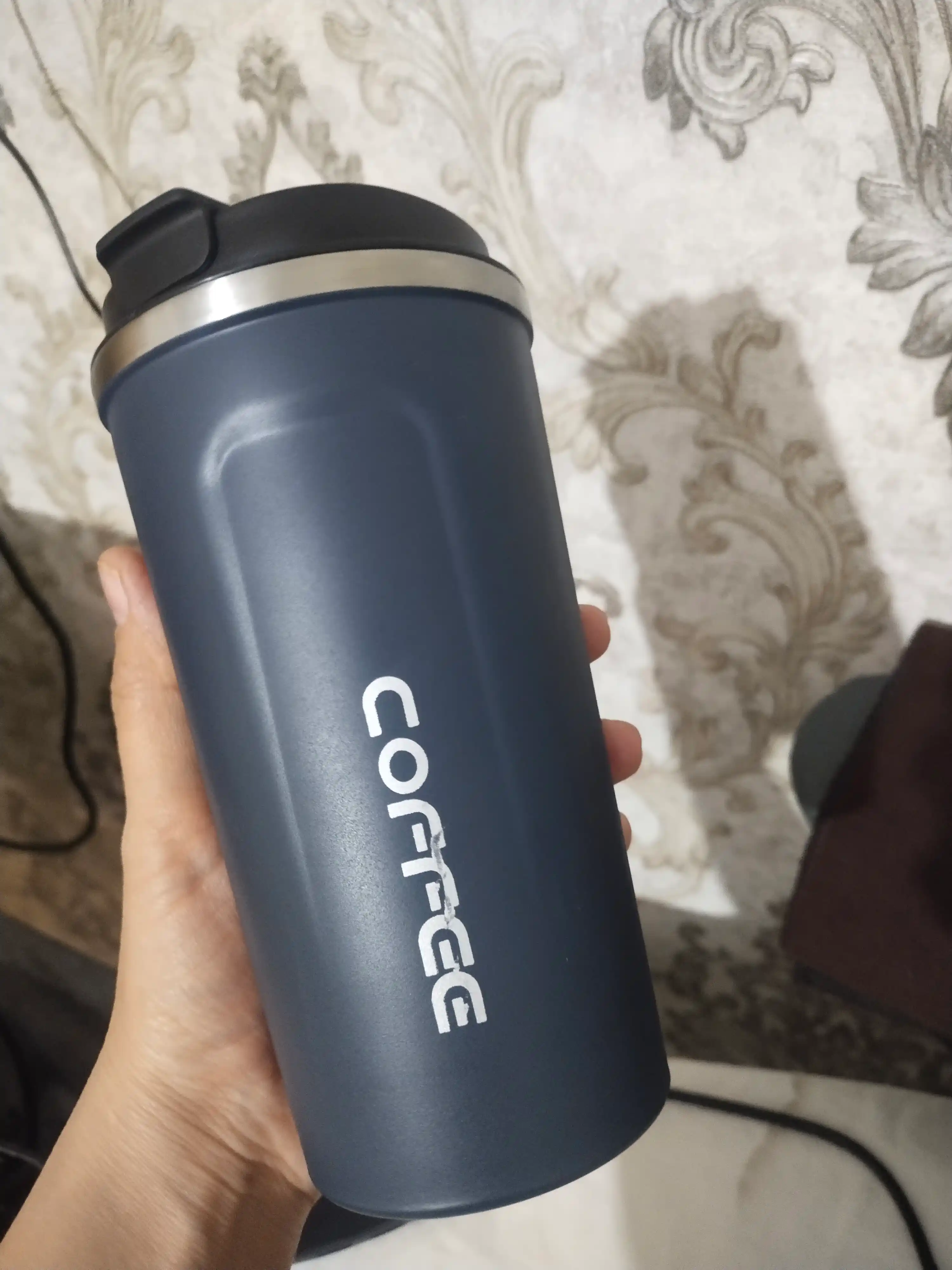 Kofe va choy uchun zanglamaydigan po‘latdan yasalgan 316 s termokranka (jo‘mrakli), 500 ml